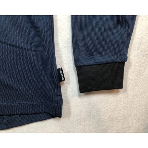 Nike PENN STATE Rugby Polo Shirt Navy Blue Embroidered Scroll Logo Unisex Medium - Picture 9 of 12